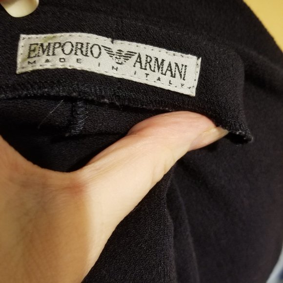 Emporio Armani black wool mini dress or tunic - Picture 2 of 9